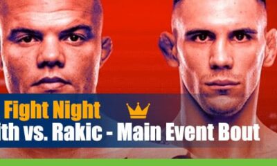 UFC Fight Night Smith vs. Rakic – Main Event Bout Betting