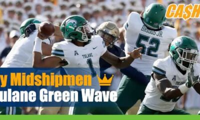 Navy Midshipmen at Tulane Green Wave NCAA Football Betting