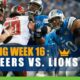 Tampa Bay Buccaneers vs. Detroit Lions NFL Week 16 Betting Odds and Picks