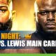 UFC Fight Night:  Blaydes vs. Lewis Main Card Betting Information