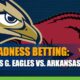 Oral Roberts Golden Eagles vs. Arkansas Razorbacks 2021 Sweet 16 Betting