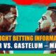 UFC Fight Night: Cannonier vs. Gastelum – Main Card Betting Information