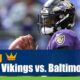 Minnesota Vikings vs. Baltimore Ravens