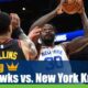 Atlanta Hawks vs. New York Knicks