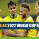 Brazil Opens as 2022 World Cup Betting Favorite